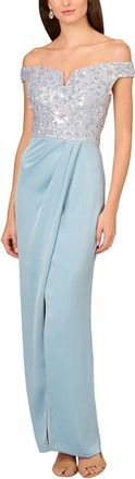 Aidan Mattox Embellished Maxi Dress