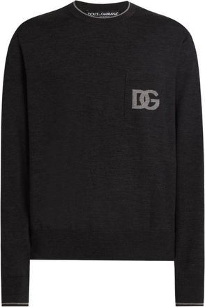 Dolce & Gabbana Truien & Vesten, Heren, Grijs, L, Grijze Sweaters voor Mannen