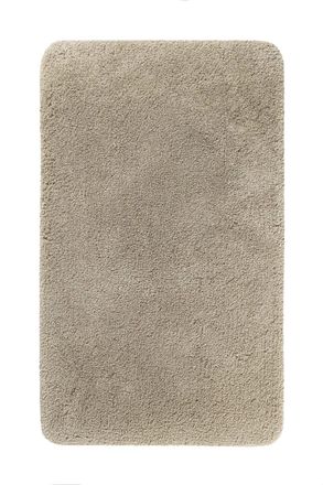 Homie Living Alfombra de ba&ntilde;o lisa de poli&eacute;ster topo claro 70x120