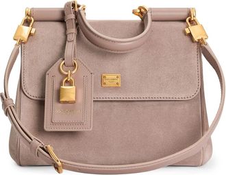 Dolce & Gabbana Medium My Sicily Handtas - Dames - Handtassen - Roze - ONE Size - Katoen - Tassen