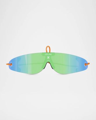 Celine Men & apos;s Runner Shield Sunglasses