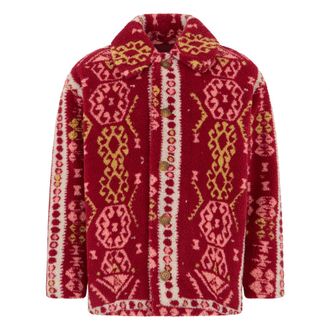 Mother Faux Fur & Shearling Jackets, female, Red, Size: S Fleece Jacket