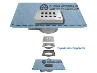 OEM Chiusino Regolabile Sifonato Per Doccia Con Guaina 10 Cmx10 Guaina 1 Mx1