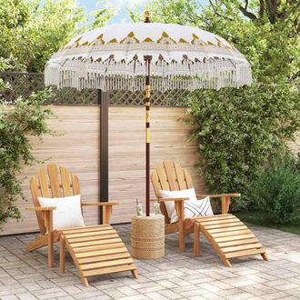 Berkfield Home Manual Cream 210-220 cm Cotton fabrics & Wood & Bamboo