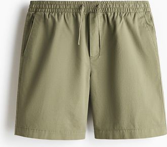 H&M Baumwollshorts in Relaxed Fit - Khakigr&uuml;n