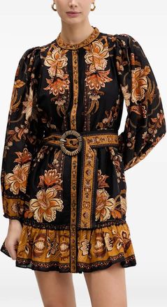 Farm Rio Abito corto Majestic Garden - Nero