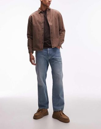 Wrangler Frontier - Jeans dritti vestibilit&agrave; comoda lavaggio chiaro-Blu