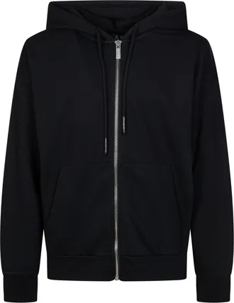 44 Label Group White Graphic Print Zip Hoodie