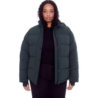 Alpine North FORILLON PLUS SIZE - Vegan Down Short Quilted Puffer Jacket in Deep Green at Nordstrom, Size 4X