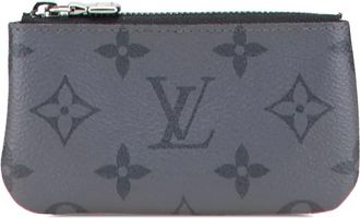 Louis Vuitton Borsellino portachiavi con monogramma Eclipse Reverse Trio 2023 - Grigio