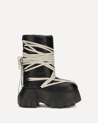 Rick Owens Megalace Lunar Mega Tractor knee-high Boots Female 37