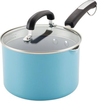 Farberware Eco Advantage Ceramic Nonstick Straining Saucepan With Lid