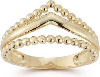 Ember Fine Jewelry 14K Gold Stacked Beaded Ring