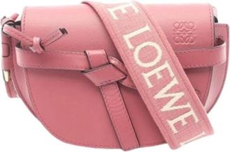 Loewe Pre-owned The Gate Crossbody Bag - Dames - Vintage Schoudertas - Roze - ONE Size - Leer - Vintage