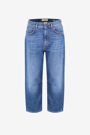Max Mara Jeans mit weitem Bein aus Baumwolle Caprile