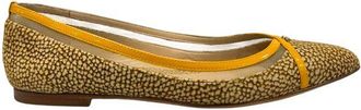 Borbonese Yellow Leather Women Womens Sandal