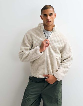 Vans Nights giacca in pile alto - natural-Bianco