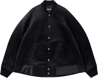 Comme Des Gar&ccedil;ons Klassieke Jas - Heren - Bomber jackets - Zwart - M - Satijn - Jassen