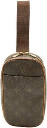 Louis Vuitton Pre-owned Cross Body Bags, male, Brown, Size: ONE SIZE Pre-owned Monogram Pochette Sling Bag