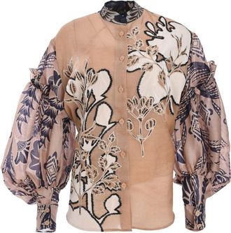 Biyan Camicia con stampa - Toni neutri