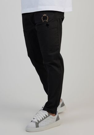 Siksilk Pantalones Cargo Inteligentes Negros para Hombres 38