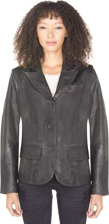 Infinity Leather Womens Leather Blazer Jacket-Seregno