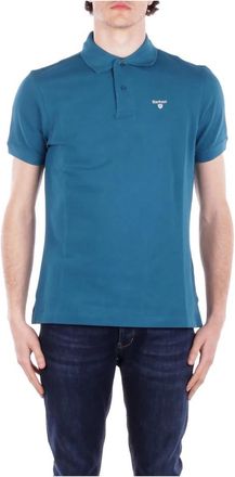 Barbour Blauwe Polo T-shirts en Polos - Heren - Polos - Blauw - L - Katoen - Tops
