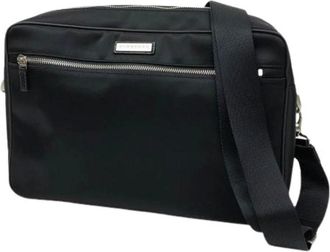 Burberry Pre-owned Cross Body Bags, male, Black, Size: ONE SIZE Pre-owned Messenger Bag