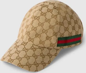 Gucci GG Baseball Hat With Web, Size XXS, Green, Cotton