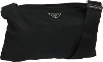 Prada Pre-owned Cross Body Bags, female, Black, Size: ONE SIZE Pre-owned Vintage Shoulder Bag