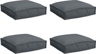 vidaXL Pallet Cushion for Seat 4 pcs Anthracite 40 x 40 x 8 cm Vidaxl