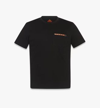 MCM Logo T-Shirt With Zip Pocket