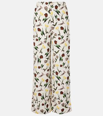 【関税＆送料込み】Marni Virgin Wool Flower Detail Pant Marni Virgin Wool Flower Detail Pant from $456.00 - on Stylight