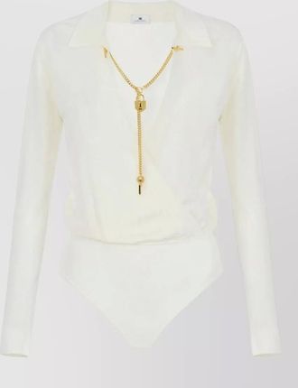 Elisabetta Franchi v-neck bodysuit