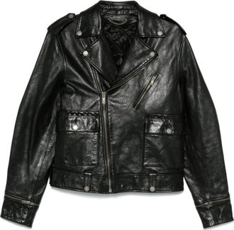 Golden Goose Biker Jacket - Heren - Leren en Su&egrave;de Jassen - Zwart - M - Leer - Jassen