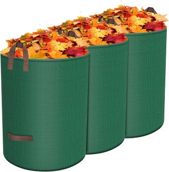 OEM Bolsas De Jard&iacute;n 3 X 500l, Bolsa De Jard&iacute;n De Polipropileno (pp) Extremadamente Resistente, Bolsa Para Residuos Verdes, Bolsa Grande Con Asas, Imperme