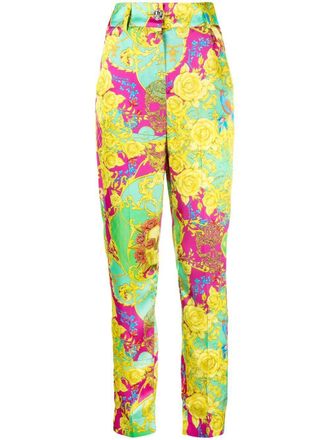 Philipp Plein New Baroque print trousers - Yellow