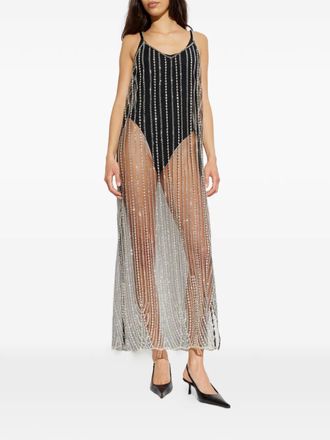 Gestuz beaded dress - women - Polyester - 34 - White