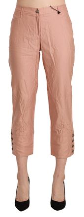 Ermanno Scervino Cotton High Waist Cropped Trouser Womens Pants