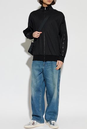 Moschino Sweatshirt With A Stand-up Collar, Mens, Black