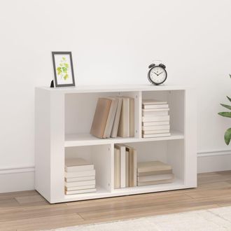 vidaXL Aparador De Madera Contrachapada Blanco 80x30x54 Cm Vidaxl