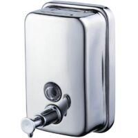 OEM 18oz/ 500 Ml Distribuidor De Savon Mural Pour Cuisine Et Salle De Bain, Acier Inoxydable, Chrome Poli, Ba4028ss5 - Crezuo
