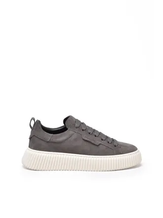 Antony Morato Grey Leather Sneakers