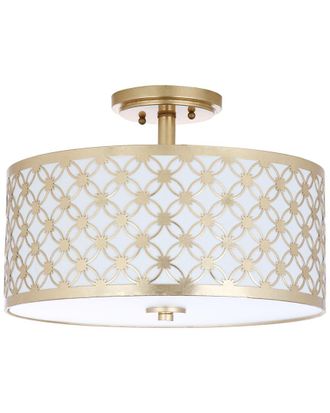 Safavieh Hutch 3-Light Gold Flush Mount