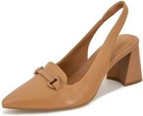 Gentle Souls Dionne Block Heel Slingback Pump in Camel at Nordstrom Rack, Size 9.5