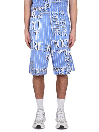 Versace Jeans Couture Bermuda With Logo
