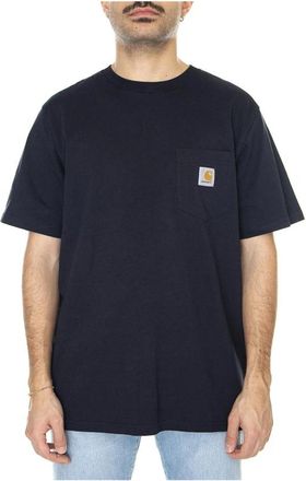 Carhartt Work in Progress T-shirts - Heren - T-shirts - Blauw - M - Katoen - Tops