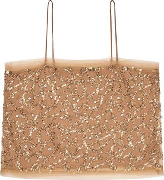 Munthe Sleeveless Top - Dames - Tops zonder mouwen - Beige - M - Tops