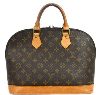 Louis Vuitton Alma Monogram Canvas Brown Canvas Handbag (Pre-Owned)