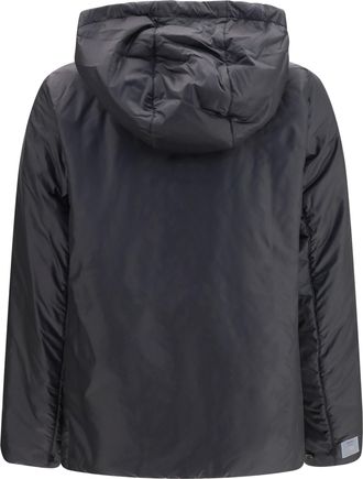 Max Mara Womens Hooded Padded Jacket Black Outer: Polyester